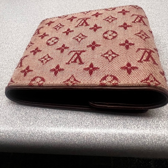 ❤️Pre Loved Louis Vuitton Cherry Mini Lin Porte Billets Credit Card Wallet - Picture 8 of 10